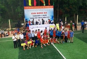 Tam Kỳ - phường Hòa Hương vô địch bóng đá 11 người