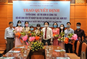 Tuyển dụng 8 sinh viên tốt nghiệp đại học sư phạm xuất sắc