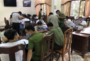 NAM TRÀ MY- 19 người ghi lô đề, cá độ bóng đá mùa EURO bị tạm giữ